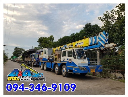 ให้เช่ารถบรรทุกติดเครนขนย้ายเครื่องจักร